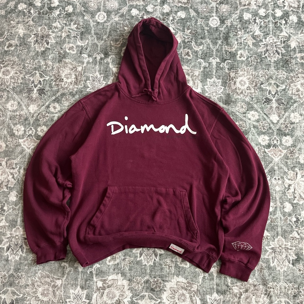 Diamond Supply Co. Maroon Hoodie
